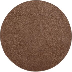 Furnish my Place Modern Plush Solid Color Rug - Rust, 18" x 36" Half Round, Pet and Kids Friendly Rug. Made in USA, Area Rugs Great for Kids, Pets, Event, Wedding, Living Room