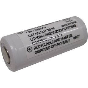 Lithonia Lighting ELB 1201N Emergency Replacement Battery, 250 Watts, 2 Volts, White