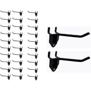 30 Packs 4" Long Metal Pegboard Hooks, Standard Hooks is Fit to Any Pegboard Panels