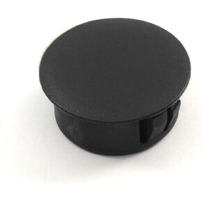 Round Plastic Hole Plug to fit 7/8" Opening - Slightly Domed Textured Surface (6)