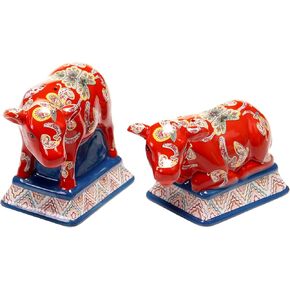 for Poetic Wanderlust French Meadows 3-D Cow Salt & Pepper Set in Saudi Arabia