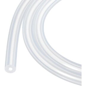 3.3ft 1/8" ID x 5/16" OD Silicone Tubing Clear 3mm x 8mm Industrial Plastic Tubing Pure Silicone Hoses for Pump Siphoning Draining Irrigation Brewing