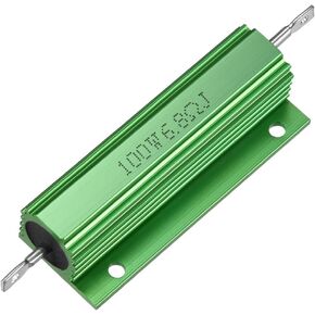 uxcell® Aluminum Case Resistor 100W 6.8 Ohm Wirewound Green for LED Replacement Converter 100W 6.8RJ