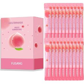 Travel Size Mouthwash 20 Pack,Peach Flavored Mini Mouthwash Travel Size for Fresh Breath,Individual Packaged Hotels Portable Travel Size Toiletries Products