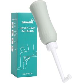 زجاجة بيري 17oz للعناية بعد الولادة، زاوية 75 درجة رأسًا على عقب، زجاجة بيري للنظافة الأنثوية، بيديت زجاجة بيري للسفر من أجل تعافي العجان وتنظيفه بعد الولادة in Kuwait