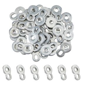 SUPERFINDINGS 50Pcs Figure 8 Fastener Steel Table Top Connector Desktop Clips Heavy Duty Table Top Fasteners for Table Tops Chair Bench Desk Tops Cabinet Fronts(12 Gauge Stee)