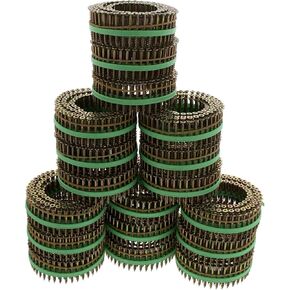 Muro #8 x 1-3/4" Yellow Zinc Square Drive Flathead Twin Thread Wood Screws for Speed Driver