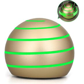 Dilabnba Fidget Spinner Kinetic Spin Metal Desk Toy Ball for Kids Adults, Luminous Full Body Optical Illusion Stress Relief Fidget Gyro Ball Gift for Boys Girls 4-12 5-10 3-12 (Gold)