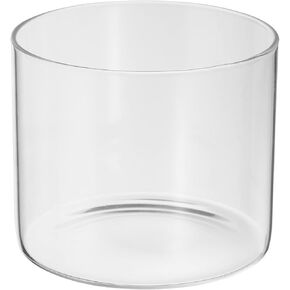 PATIKIL 4"x5" Clear Glass Cylinder Vase, Tabletop Flowers Vase Floating Candle Holder Vase for Home Decor Wedding Centerpieces, Transparent