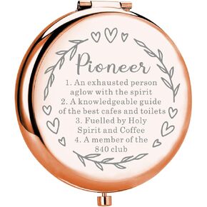MYOSPARK JW Pioneer Gift Pioneer Definition Makeup Mirror Pioneer School Gifts for Pioneers Best Life Pioneer Student Gift Pocket Mirror (Pioneer Mirror)