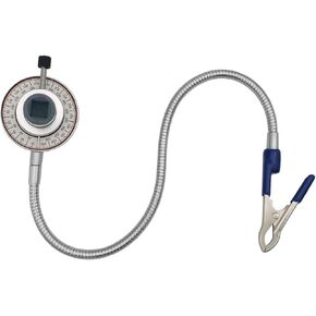Torque Angle Meter, 1/2" Drive Wrench Angle Gauge, 14" Flexible Clip Arm, CR-V Steel