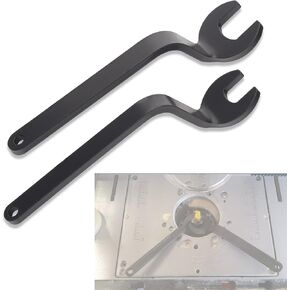 RA1152 Offset Router Wrenches Compatible With Bosch 1619EVS, 1613, 1613EVS, 1613AEVS, 1617EVS Plunge Routers - for Router Bit-Changing, Including 1 x 16mm Shaft Wrench & 1 x 24mm Clamp Wrench
