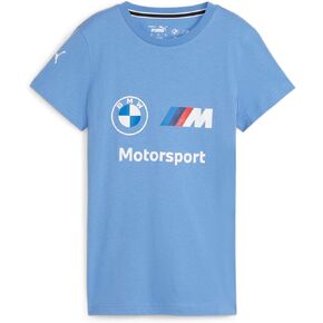 PUMA Women's Standard BMW MMS ESS Logo Tee, Blue Skies