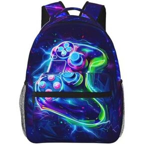 Gamer School Backpack For Boys Abstract Gamepad Boys Backpack For Kids Children Teens Boys Backpacks Ages 6-18