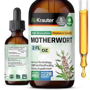 Motherwort Tincture - Motherwort Herbal Extract - Liquid Supplement for Women’s Health - Promote Calm - Alcohol & Sugar Free - Vegan Drops 4 Fl.Oz.