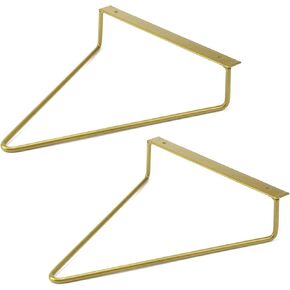 Crapyt ألبوم سجل عرض الرف الذهب L7.09 * D1.97 * H8.46 2 قطعة للفينيل ، سجل ، CD الحديثة سجل تخزين حامل الرف جدار جبل in Kuwait