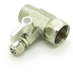 YZM RO water filters Feed Water Adapter 1/2" to 1/4" Ball Valve Faucet Tap Feed Reverse Osmosis (Filter Adapter 1/4)
