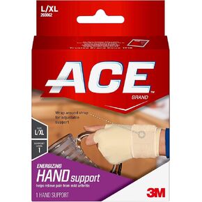 ACE Energizing Hand Support, Small/Medium, Beige, 1/Pack