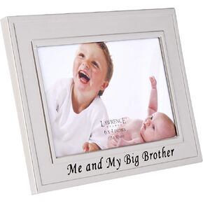 Lawrence Frames Big Brother Silver Plated 6x4 Picture Frame - Me And My Big Brother Design