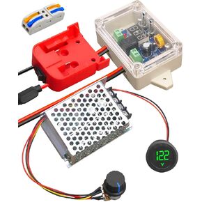 Power Wheels Battery Adapter Converter kit Fit for DeWalt 18V 20V Battery with Voltage Regulator Fuse and Wire Terminals, Upgrade Conversion Connector for DW DIY RC Car Truck Robotics Toys in Kuwait