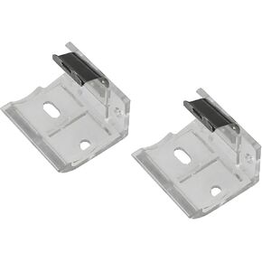 2 Pcs Blind Mounting Bracket with Metal Clip for 1" (25mm) PVC Cordless Honeycomb and Pleated Shades Cordless Blinds Headrail Holder Clip
