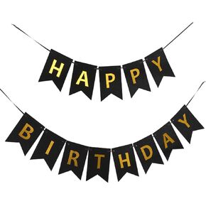 BIEUFBJI HAPPY BIRTHDAY Banner, Rose Pink With White Letters Banner, For Women Girls Pink Birthday Party Decorations.