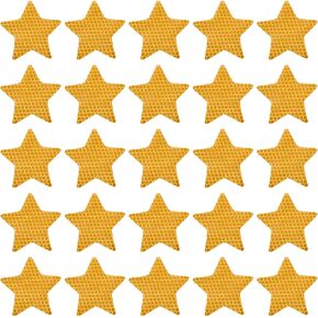 PATIKIL Reflective Stickers, 40 Pack 2.36 x 2.36 Inch Waterproof Adhesive High Visibility Night Caution Warning Star Shape Safety Tape Reflector for Trucks Trailers Cars, White