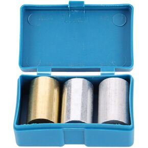 ULTECHNOVO Aluminum Block Physical experiment equipment, 3pcs Metal Cylinder Set Copper Iron for for Specific Heat Specific Gravity Density Experimentation Gas Bottle