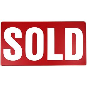 Pulse Brands Sold Sign for New Home Owners - Real Estate Agent Supplies - Just Sold - Social Media Photo Props for Realtors and Home Owners - Our New Home Sign - Closing Sign - First House
