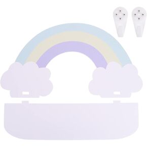 Hemoton Pink Cloud Shelf Wall Storage Shelves Wood Floating Shelves Wall Mounted Cloud Shelf for Kids Bedroom Living Room Bathroom Kitchen Office Decor