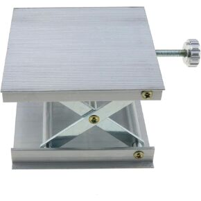 Lab Lifting Platform 90mm Adjustable Rack Silver Tone Aluminum Alloy Lab Jack Lift Stand Support Jack Platform Laser Level Holder