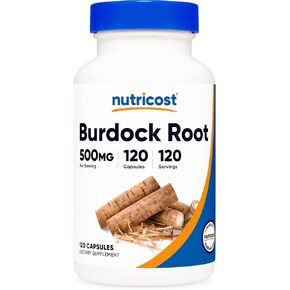 Nutricost Burdock Root 500mg, 120 Capsules - Gluten Free, Non-GMO, Vegetarian Friendly
