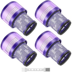 CERO 4-Pack Replacement Filters Parts Compatible with V11 Torque V11 Animal V15 Inspection V11 Cordless Vacuum V15s Detect Submarine Vacuum Cleaner, Compare with Part 970013-02