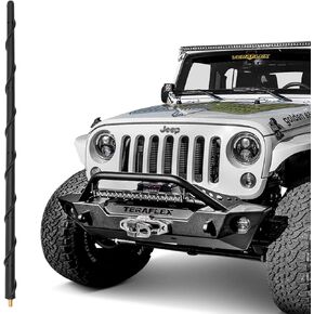 13 Inch Antenna for 2007-2024 Jeep Wrangler Gladiator Rubicon Sahara Sport 4xe Willys Mojave Unlimited, Jeep Wrangler Gladiator Accessories JK JL JT Upgrade Antenna for AM FM Radio