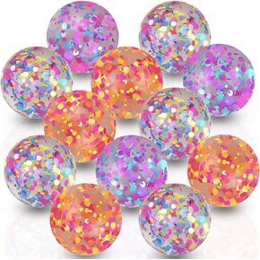 ArtCreativity Butterfly High Bounce Balls, Set of 12, Balls for Kids with 3D Butterfly Inside, Outdoor Toys for Encouraging Active Play, Party Favors and Pinata Stuffers for Boys and Girls