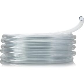 Alpine Corporation 100 Ft. PVC Tubing with 1/4" Inside Diameter for Ponds and Fountains, Clear