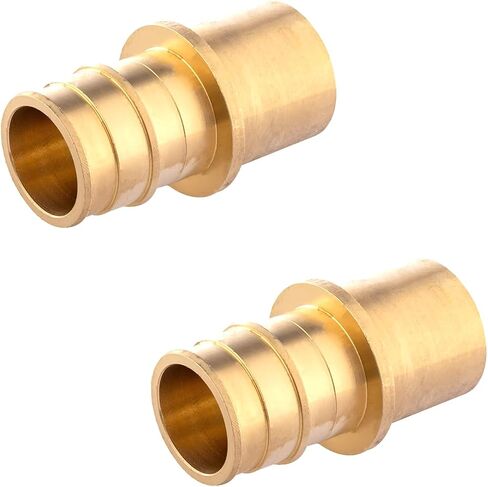 5-Pack GUOFIS PEX A Expansion Brass Fittings,3/4"x1/2" PEX-A Male Sweat Adapter Only for Pex-a Tubing(ASTM F1960) in Saudi Arabia