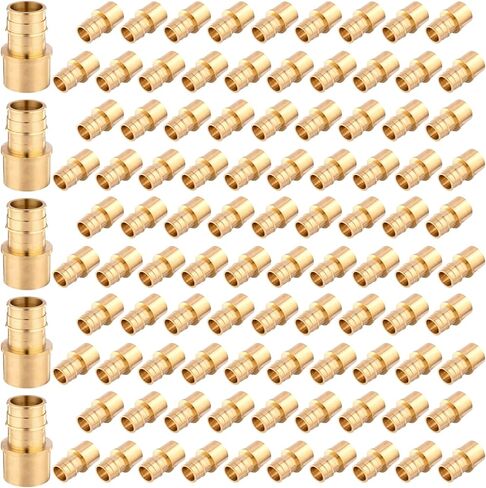 5-Pack GUOFIS PEX A Expansion Brass Fittings,3/4"x1/2" PEX-A Male Sweat Adapter Only for Pex-a Tubing(ASTM F1960) in Kuwait