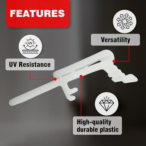 Amazing Drapery Hardware Vertical Blinds Valance Clips - Dust Cover Holder Bracket - Clear, UV Stable, Fits 1 1/2" and 1 9/16" Wide Headrails - 4 Pack in Saudi Arabia