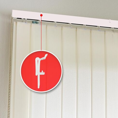 Amazing Drapery Hardware Vertical Blinds Valance Clips - Dust Cover Holder Bracket - Clear, UV Stable, Fits 1 1/2" and 1 9/16" Wide Headrails - 4 Pack in Saudi Arabia