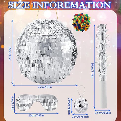 مجموعة بيناتا كائن فضائي مقاس 15.7 انش، لعبة حفلة كائن فضائي، عصا بيناتا وقصاصات ورقية لتزيين عيد الميلاد بطابع الفضاء الخارجي، لوازم ورقية لدعائم كشك الصور، اخضر in Kuwait