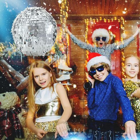 مجموعة بيناتا كائن فضائي مقاس 15.7 انش، لعبة حفلة كائن فضائي، عصا بيناتا وقصاصات ورقية لتزيين عيد الميلاد بطابع الفضاء الخارجي، لوازم ورقية لدعائم كشك الصور، اخضر in Kuwait