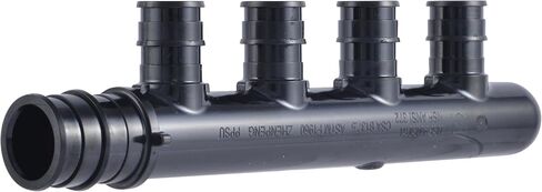 SharkBite 4 Port PEX Expansion Poly Tee, 3/4 Inch Closed Trunk with 1/2 Inch Outlet, Multi Line Water Manifold Plumbing Fittings for PEX-A Tubing, UAMPT4C in Kuwait