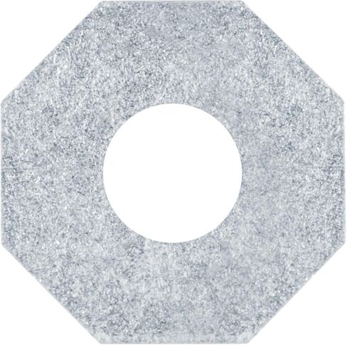 30 حزمة من غسالة القنوات ذات الدعامة المركزية، لوحة غسيل مثمنة مسطحة 1-3/8 بوصة، لقناة تبختر 1-5/8 بوصة تناسب مسمار 1/2 بوصة، فولاذ مجلفن كهربائيًا in Kuwait