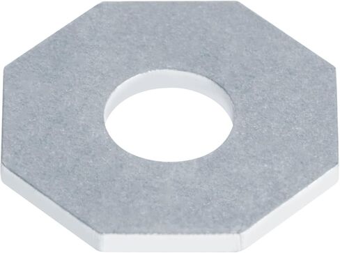 30 حزمة من غسالة القنوات ذات الدعامة المركزية، لوحة غسيل مثمنة مسطحة 1-3/8 بوصة، لقناة تبختر 1-5/8 بوصة تناسب مسمار 1/2 بوصة، فولاذ مجلفن كهربائيًا in Kuwait