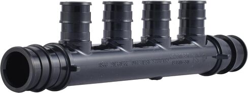 SharkBite 4 Port PEX Expansion Poly Tee, 3/4 Inch Closed Trunk with 1/2 Inch Outlet, Multi Line Water Manifold Plumbing Fittings for PEX-A Tubing, UAMPT4C in Kuwait