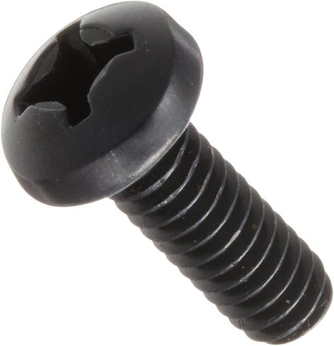 Small Parts Steel Pan Head Machine Screw, Black Oxide Finish, Meets ASME B18.6.3, #3 Phillips Drive, #12-24 Thread Size, 5/8" Length, Fully Threaded, Import (Pack of 100) in Saudi Arabia