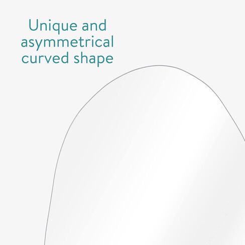 Navaris Frameless Wall Mirror - Irregular Shape Asymmetrical Blob Mirror - For Entryway Table Hallway Bathroom Floor - Modern Organic Shaped Pond Unique Mirror in Saudi Arabia