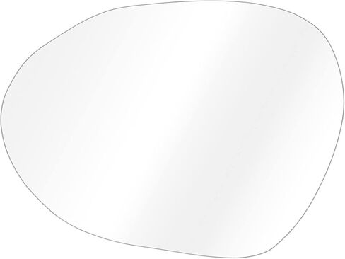 Navaris Frameless Wall Mirror - Irregular Shape Asymmetrical Blob Mirror - For Entryway Table Hallway Bathroom Floor - Modern Organic Shaped Pond Unique Mirror in Saudi Arabia