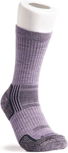 Women's Merino Wool Hiker Crew Socks, Moisture-Wicking, Durable, Perfect for Hiking and Camping in Saudi Arabia